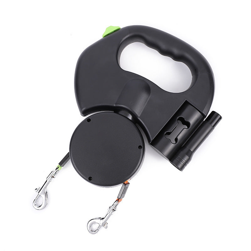 PawLink™ Dual Retractable Dog Leash with LED Light